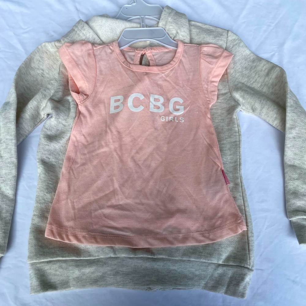 BNWOT BCBG GIRLS Hooded Sweater and Jogger Set, 24 Months - Picture 2 of 5
